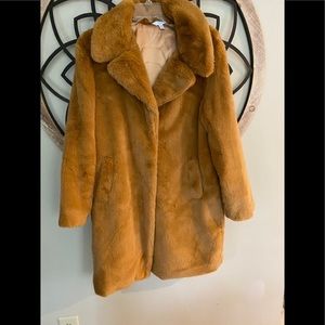 Faux fur coat